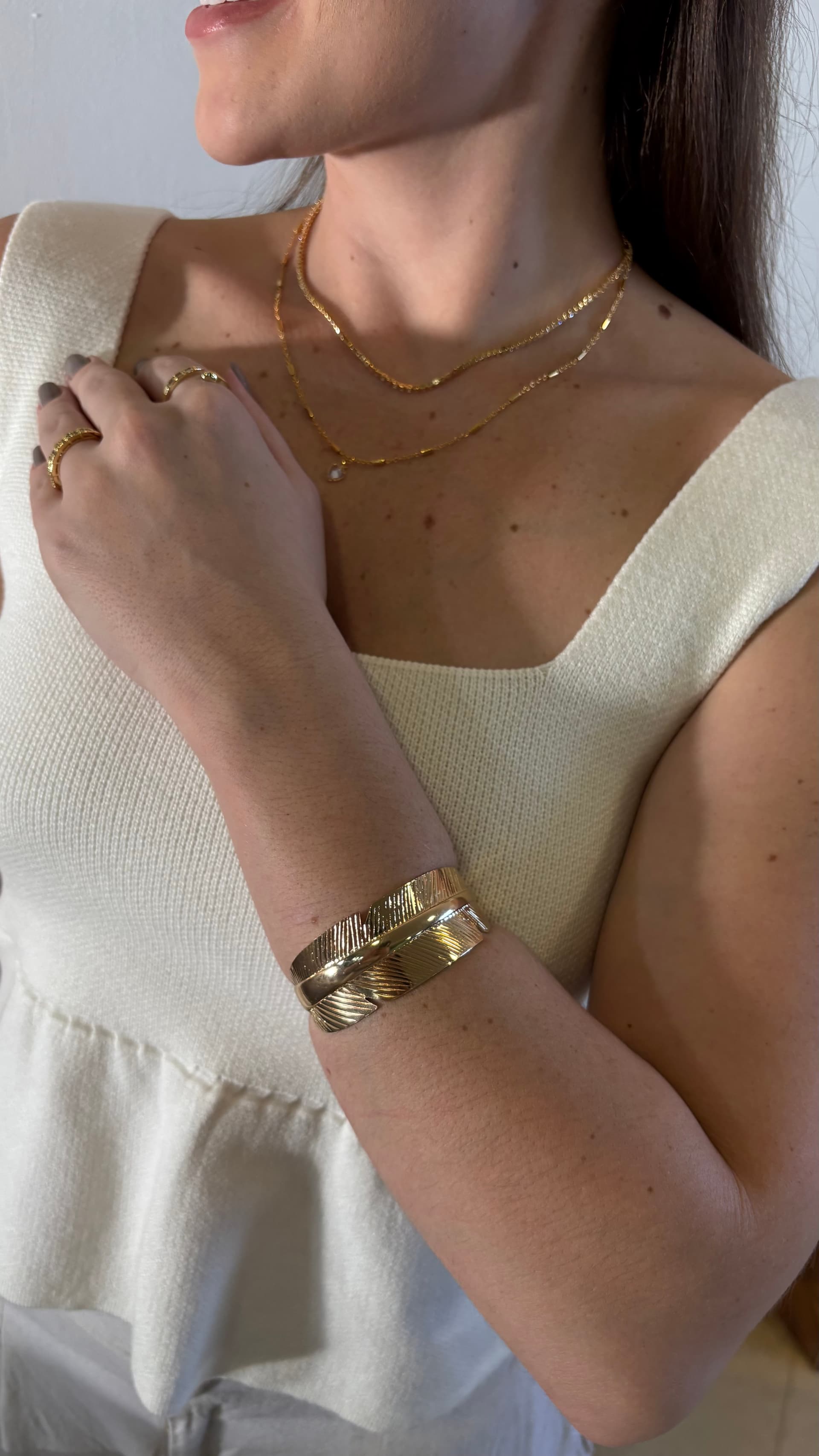 bracelete folha