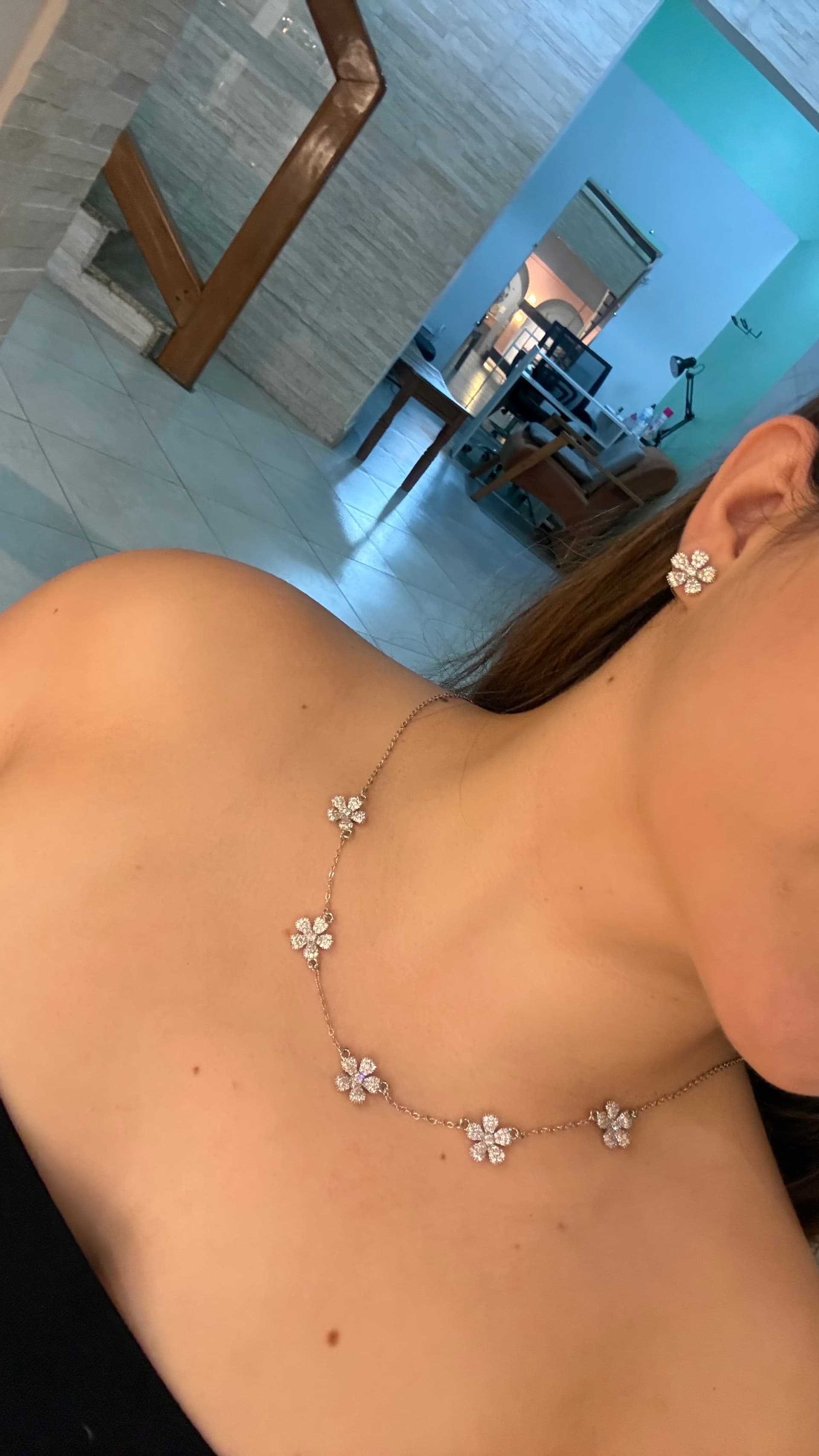 conjunto colar + brinco