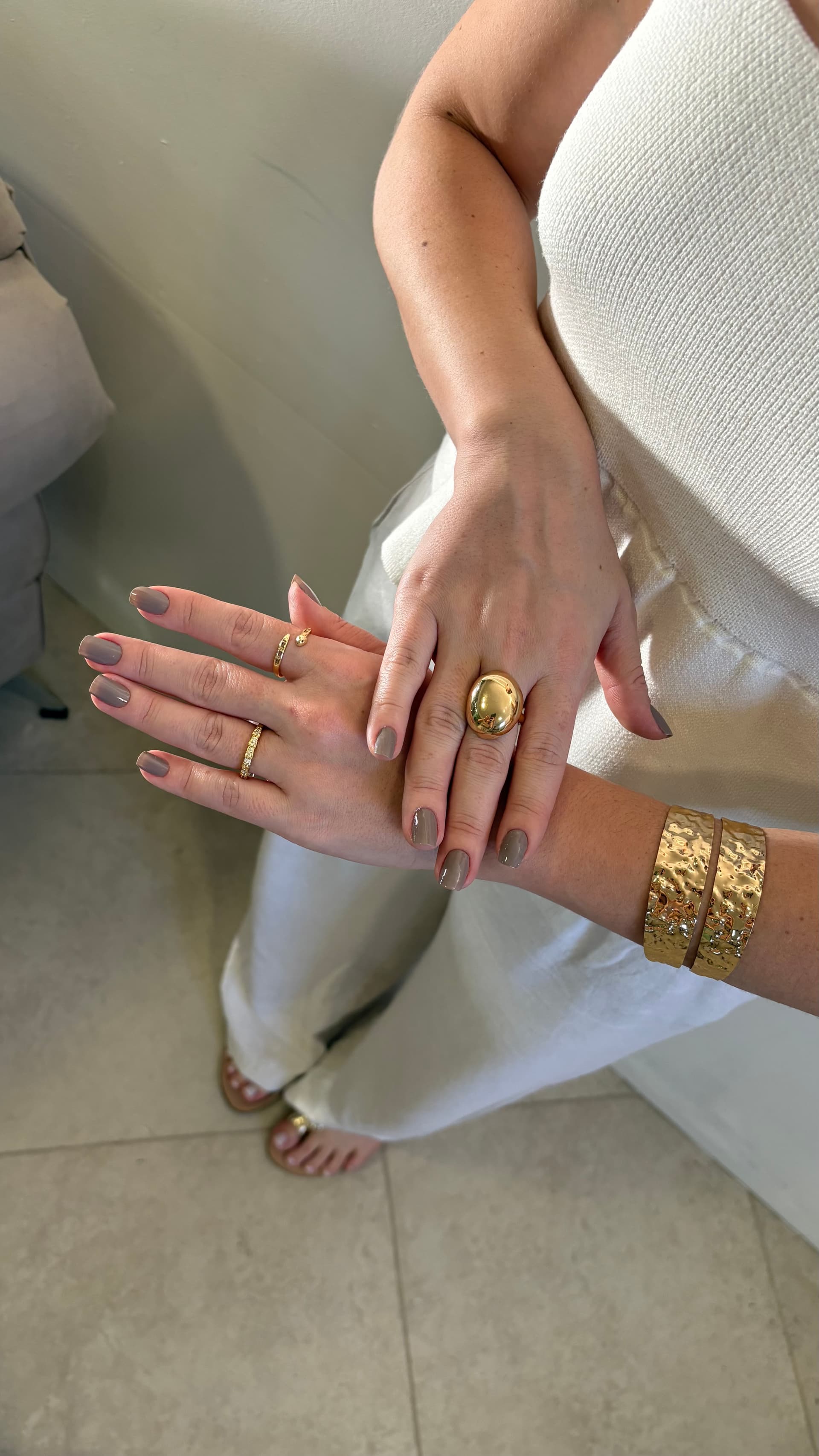 bracelete martelado